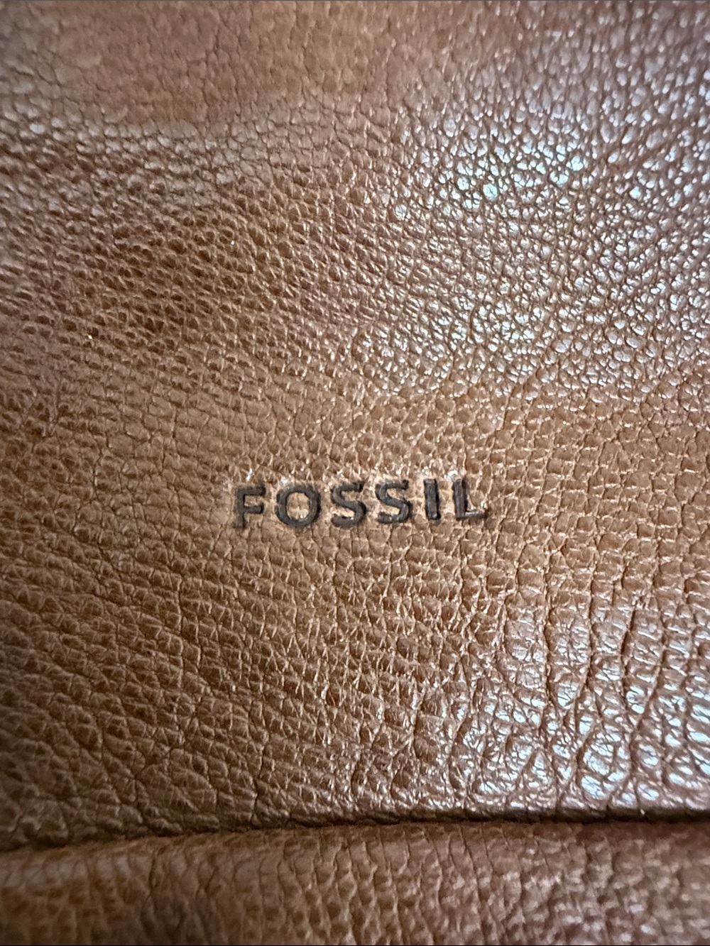 Fossill Brown Leather Crossbody Bag - Everyday Women’s Shoulder Bag - Picture 7 of 12